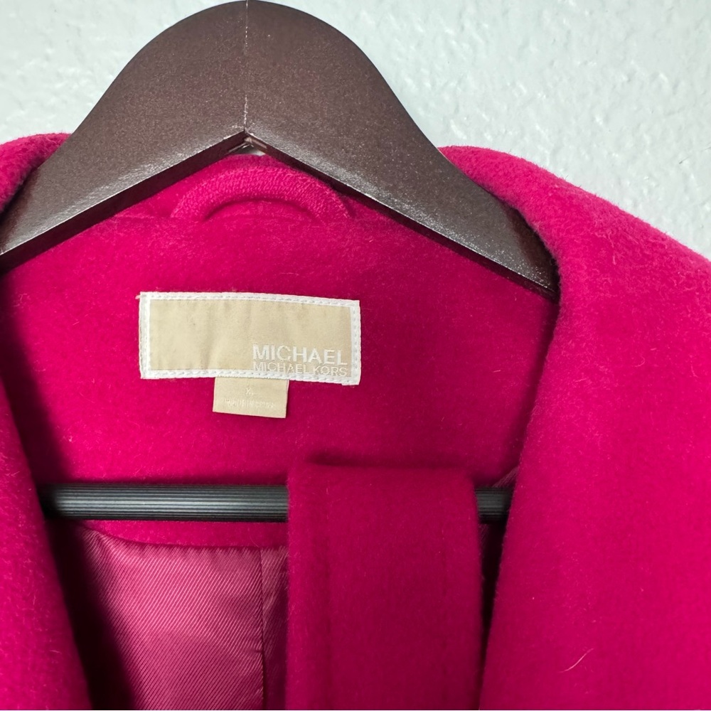 MICHAEL Michael Kors • Coat • Pink • Wool Blend • XL • Fall Winter • Belt - Picture 7 of 14